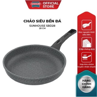 Chảo đá chống dính không từ sunhouse size 24-30cm sbd 24-30