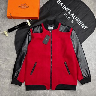  Áo Khoác Teddy Hoàng Gia Bản Hoàn Thiện New 2023 Chất Vải Dạ Tàu Cao Cấp Ấm Áp Thời Trang Nam Nữ - Áo Khoác Bombe 