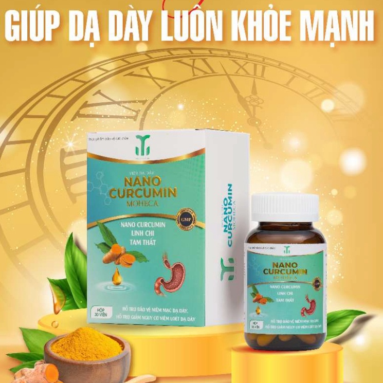 Viên Uống Dạ Dày tinh chất Nghệ Nano Curcumin Moheca giành cho người bị