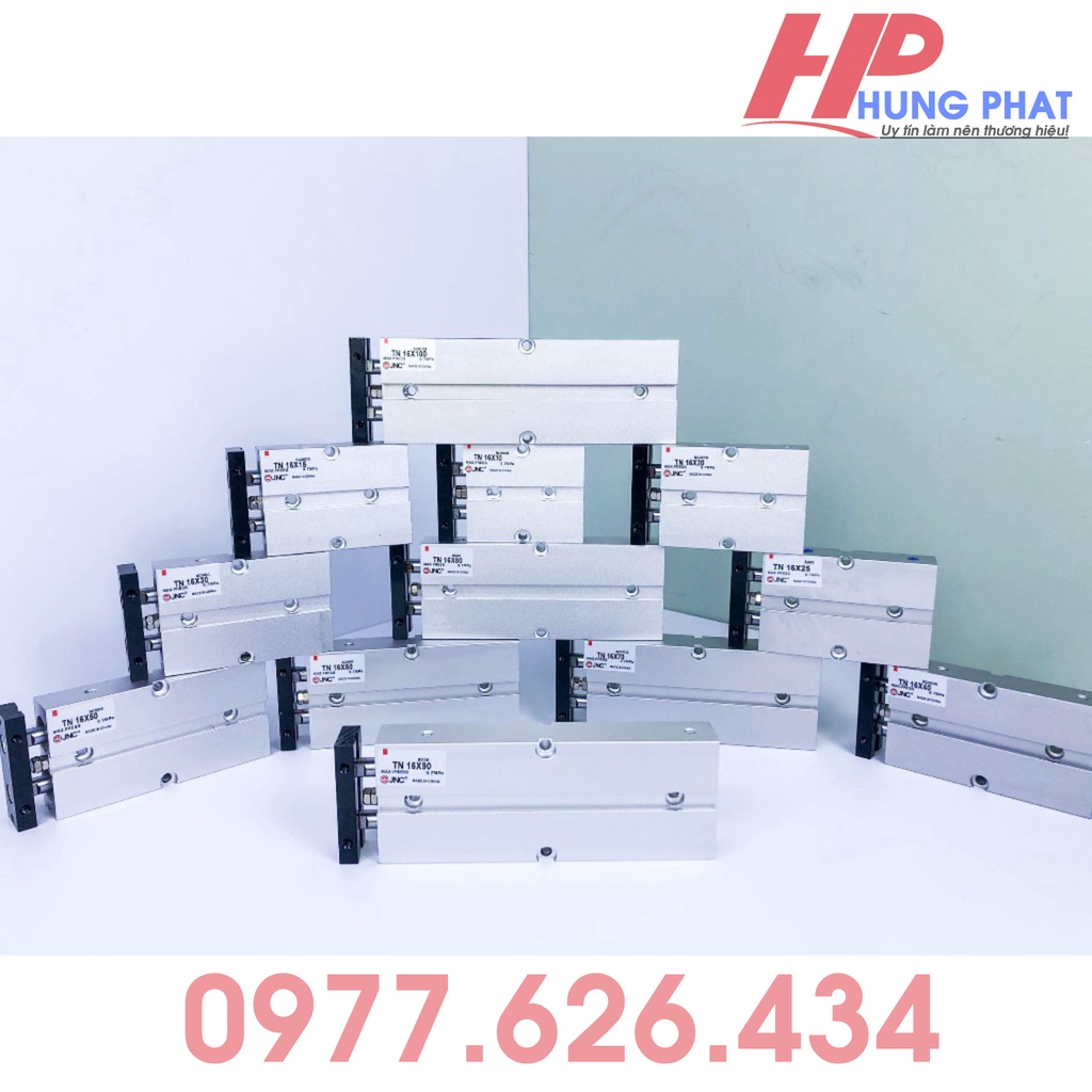 Xi lanh khí nén TN 16 - Xi lanh khí nén 2 ty TN 16 - Xi lanh khí nén thân dẹt TN 16