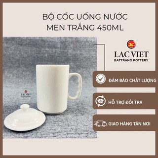 Cốc uống nước-ly sứ trắng uống trà-gốm sứ cao cấp bát tràng
