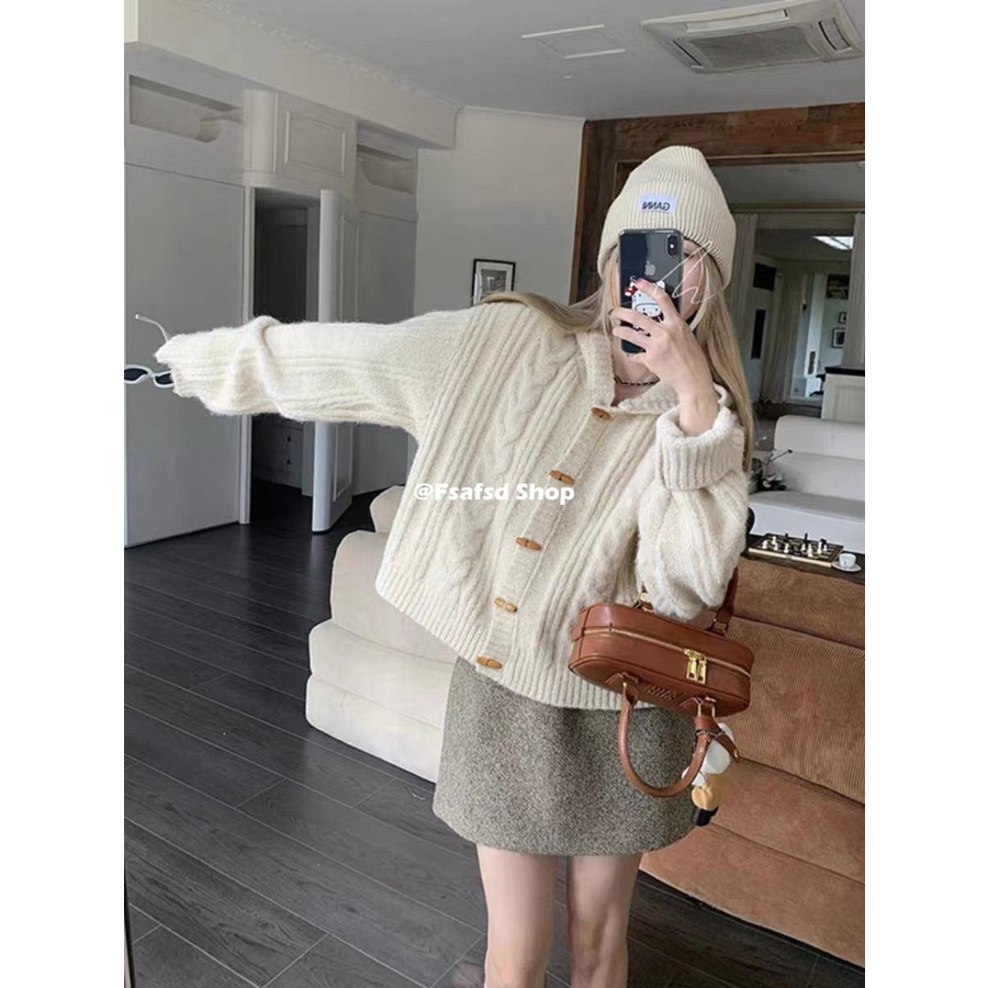 Áo Khoác cardigan Có Mũ Trùm Tay Dài Phong Cách Thời Trang Thu Đông Kiểu Mới 2023
