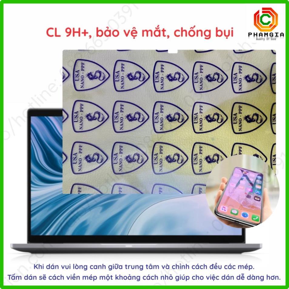 Dán cường lực Laptop Dell Inspiron 7420 / 7425/ 7430 2in1/ 7435 2in1 nano trong suốt