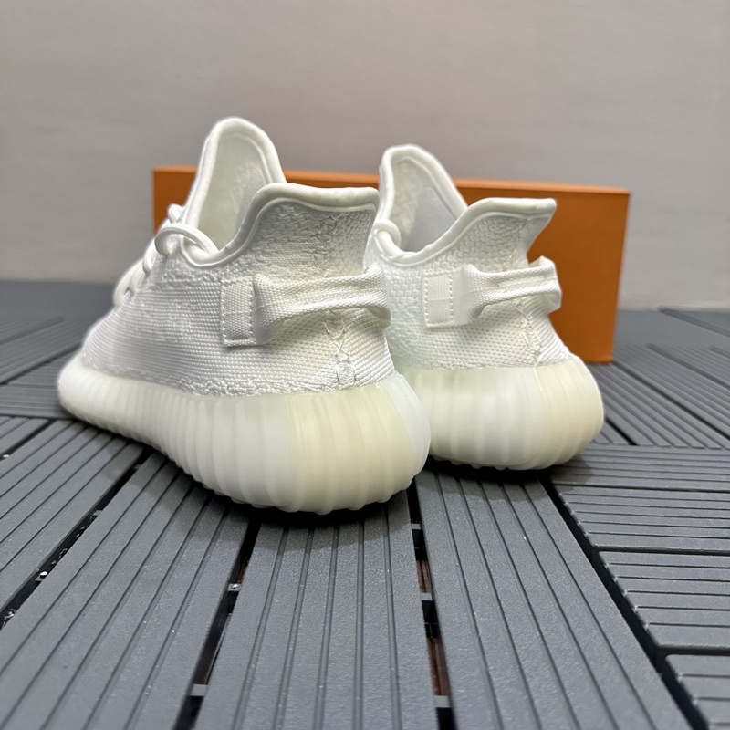Giày Sneaker Yeezy350 Cream/White SC đế hạt nén box rút cứng