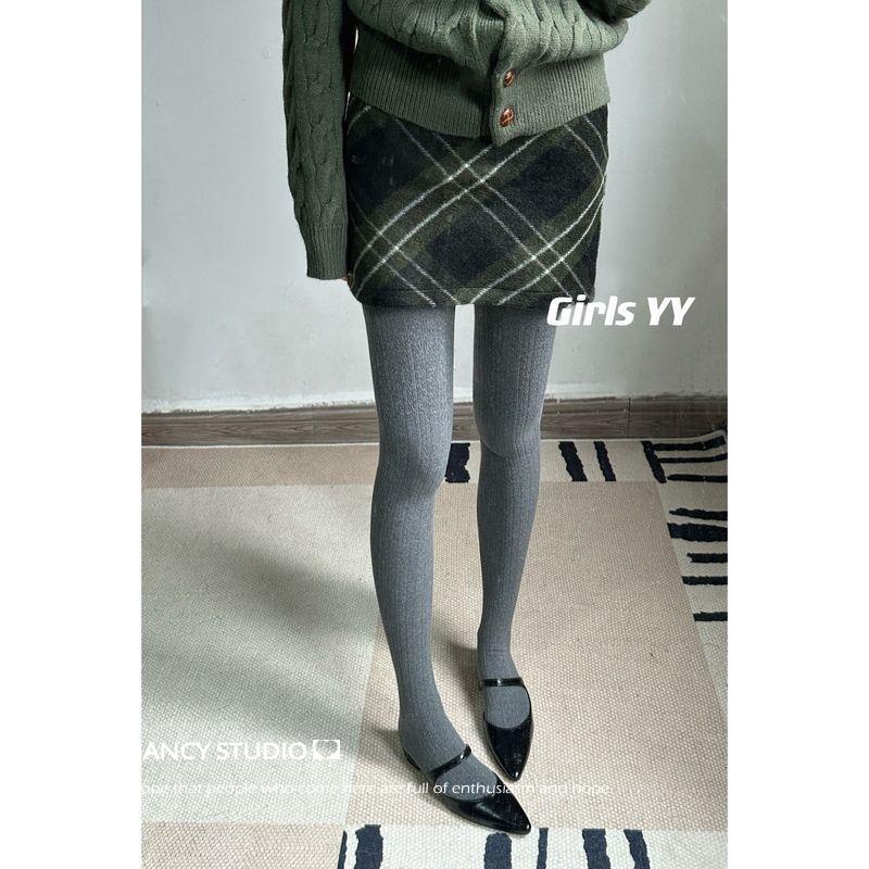  Quần tất len dày giữ ấm mùa thu đông phong cách Nhật Bản cho nữ 