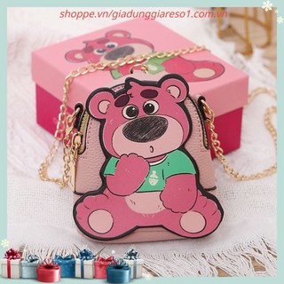 ❣️freeship❣️ túi gấu dâu lotso mini đeo chéo cho bé túi minion túi thỏ tím cho bé