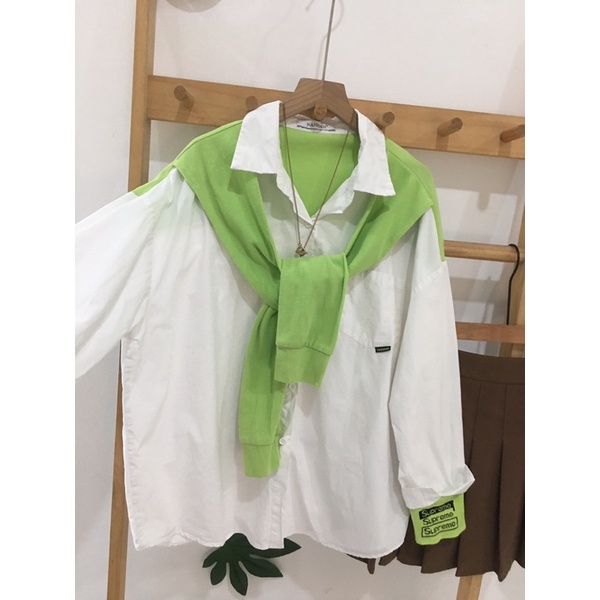 Áo sơ mi thuỷ thủ siêu xinh phom rộng