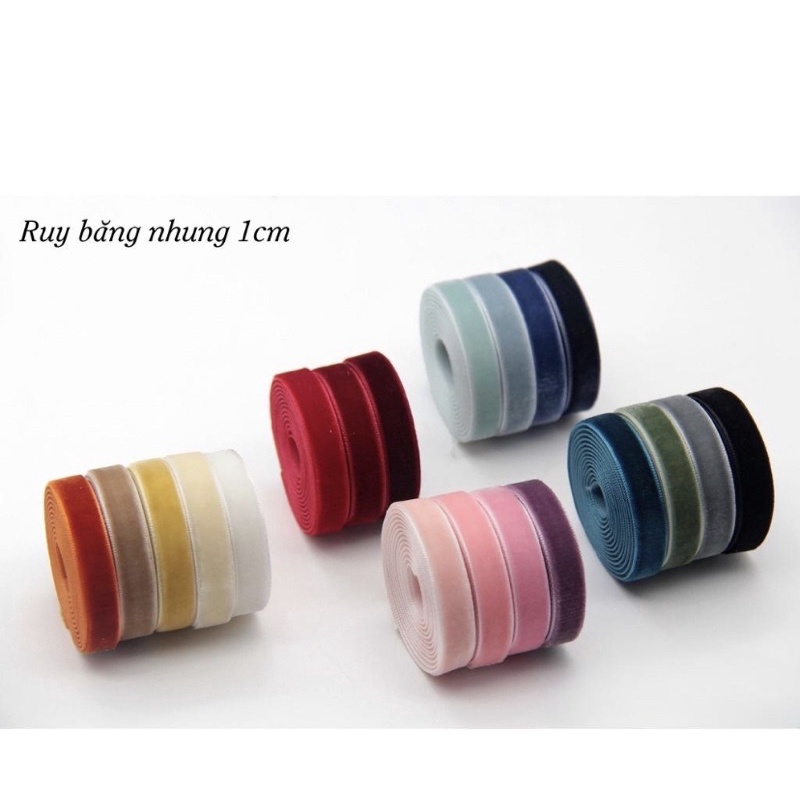 Ruy băng nhung thường cỡ 10mm