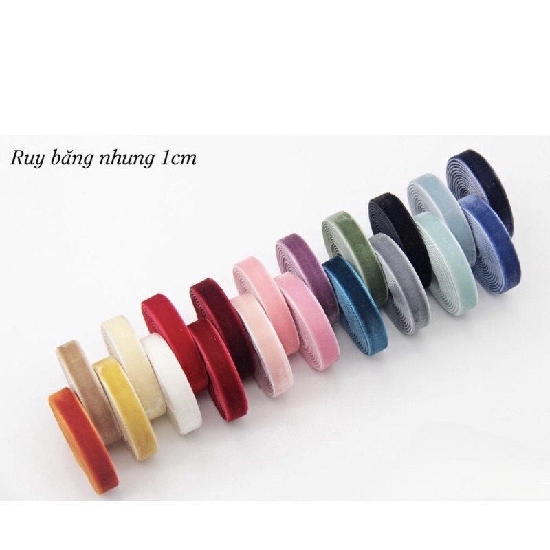 Ruy băng nhung thường cỡ 10mm