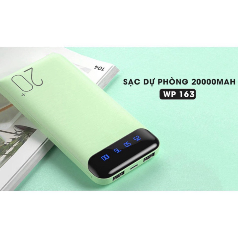 Sạc Dự Phòng Chính Hãng WK - WP163 20000Mah đủ dung lượng HOT