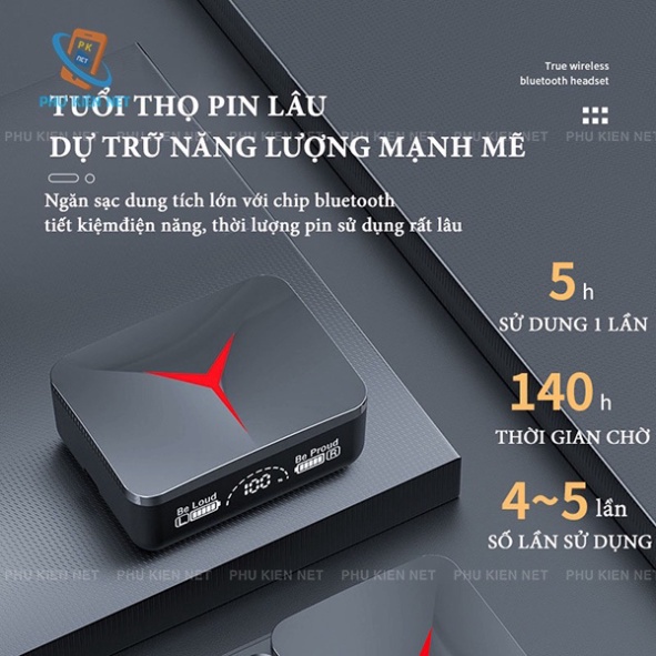 Tai Nghe M90 Pro TWS, Tai Nghe Bluetooth Nhét Tai Tích Hợp Micro Âm Thanh Nổi HIFI Với Thanh Trượt Hiển Thị Màn Hình Led