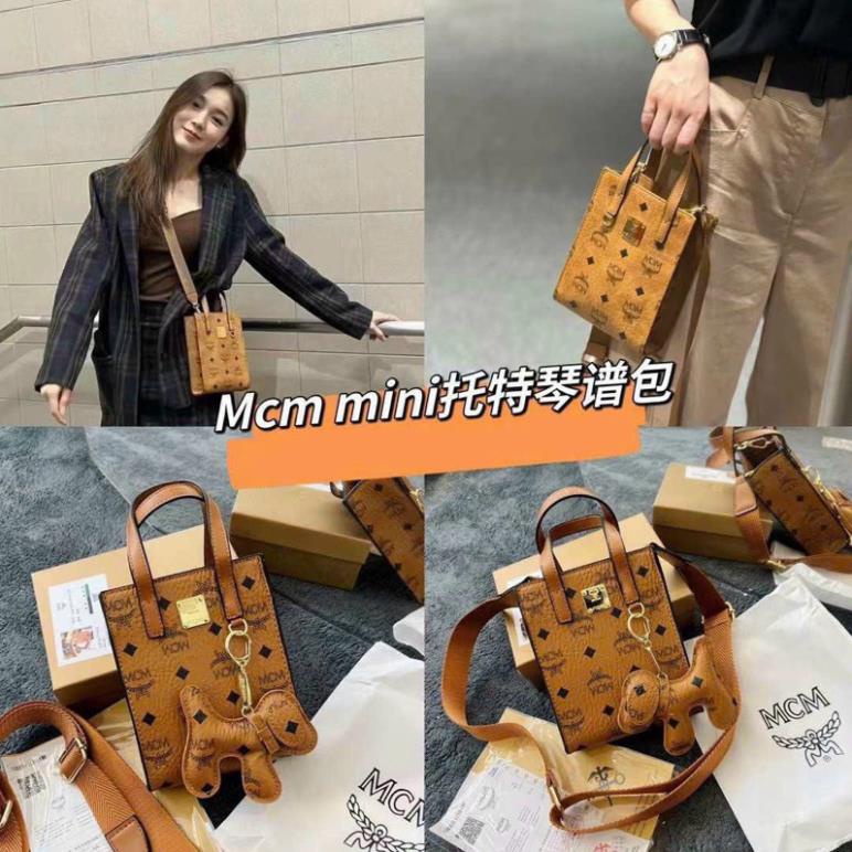 💥Fullbox 💥 Túi đựng Điện Thoại M.C.M size17 Kèm Dây Đeo Chéo Và Tag