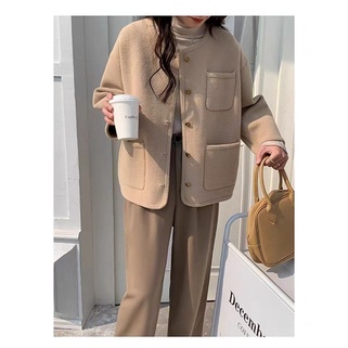 Áo khoác len trơn 3342