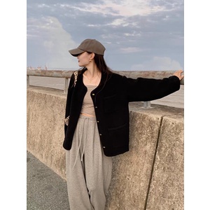 Áo khoác len trơn 3342