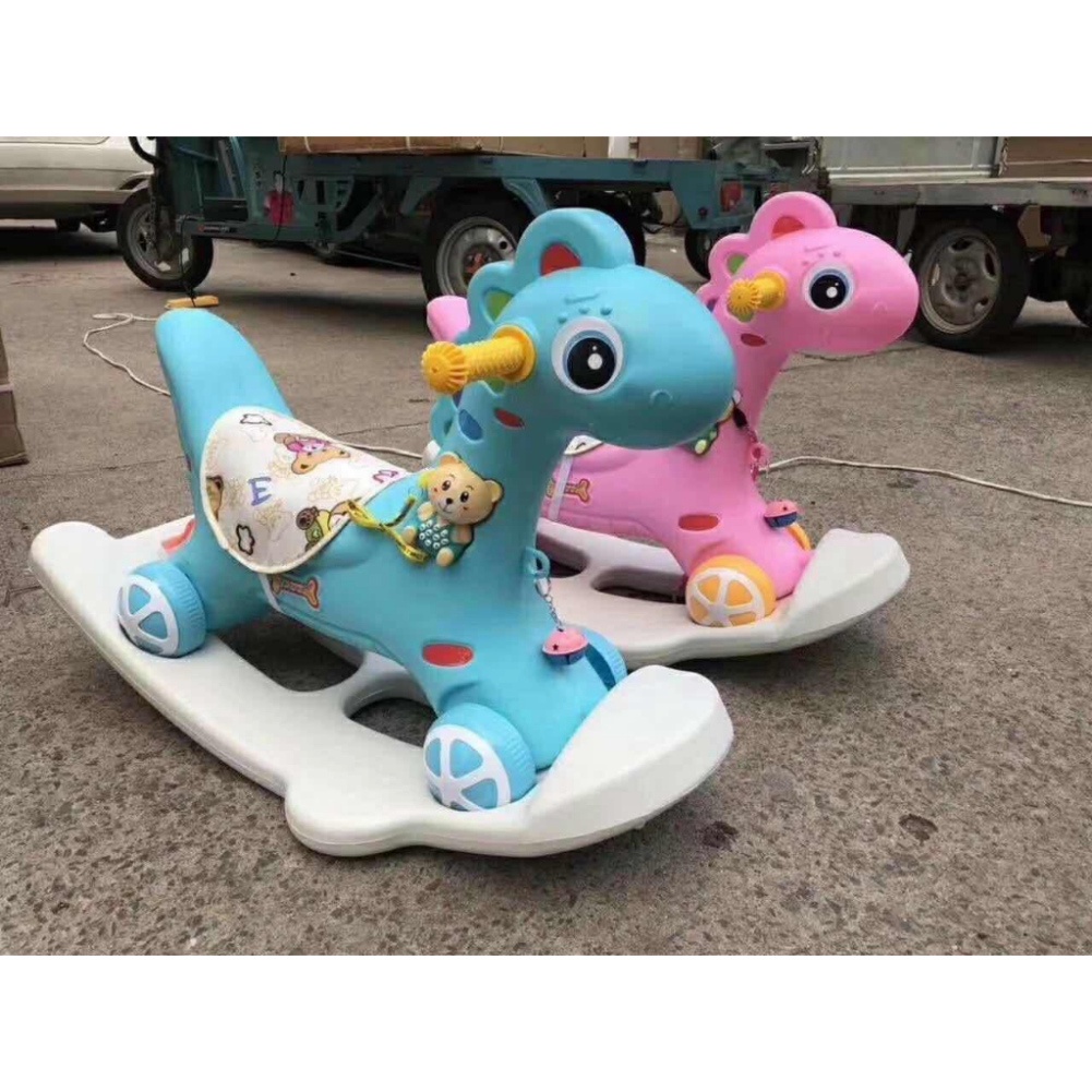 Ngựa bập bênh kết hợp xe chòi chân 2in1 cao cấp - đồ chơi cho bé uytin.shopp