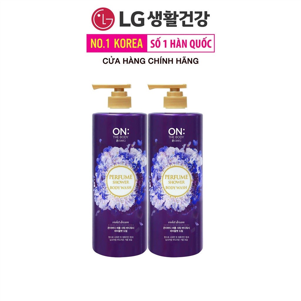 Combo 2 Sữa tắm dưỡng ẩm On: The Body Perfume Violet Dream - Hương Quyến Rũ 1000gx2