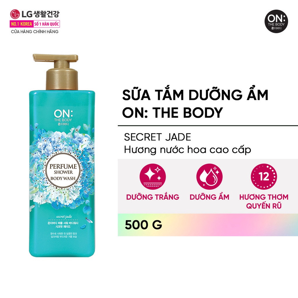 Sữa tắm dưỡng ẩm hương nước hoa On: The Body Perfume Secret Jade 500g