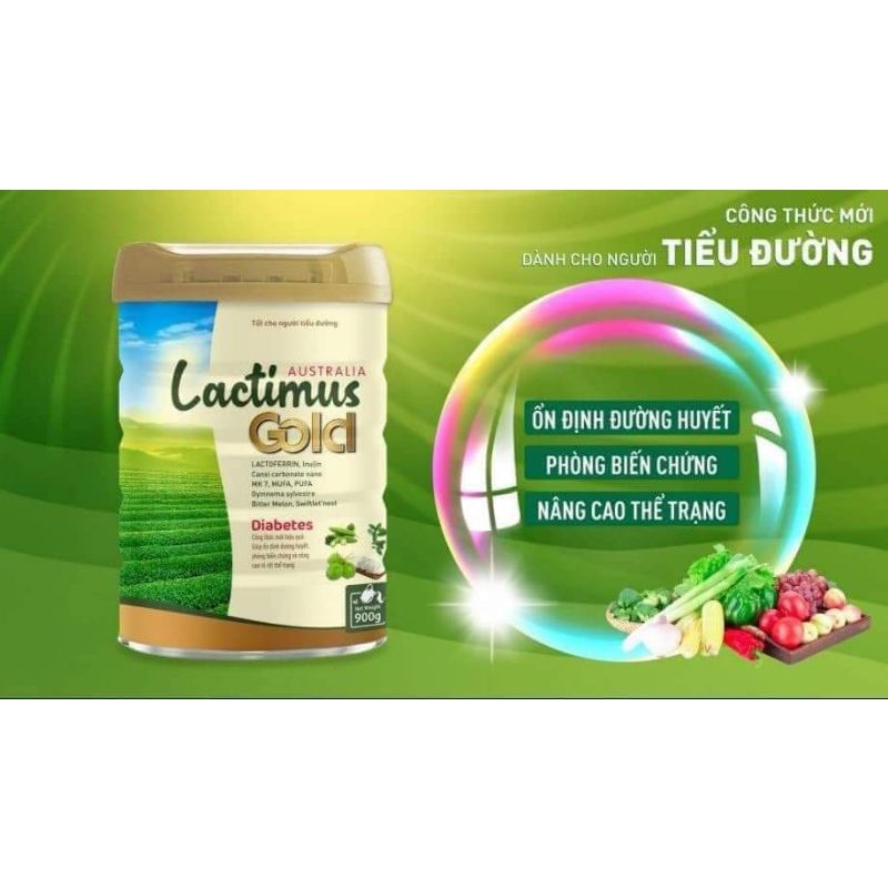 Sữa tiểu đường LACTIMUS GOLD (Miwi Australia) 900g, date 5-11/2024. Giá đặc biệt