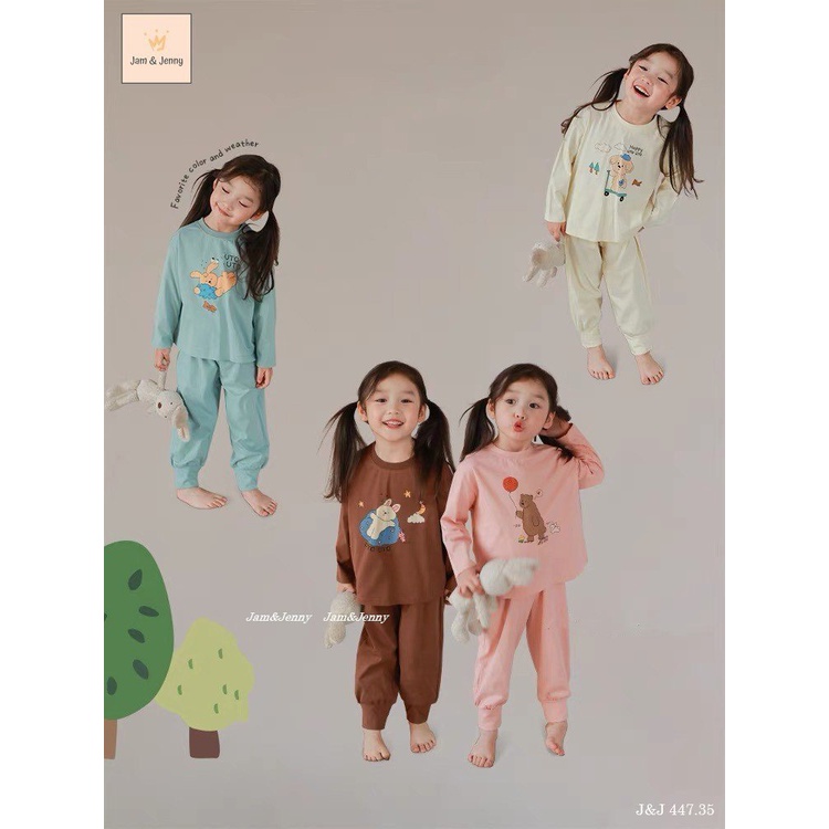 Bộ cotton mỏng Jam&Jenny 4 màu size 2 - 12y