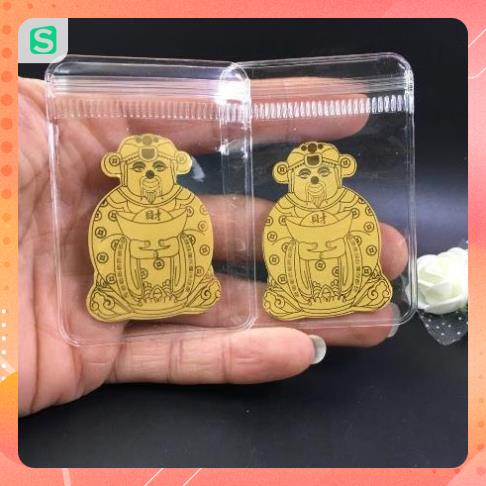 Mèo thần tài mạ vàng 24k cầu may mắn tiền tài