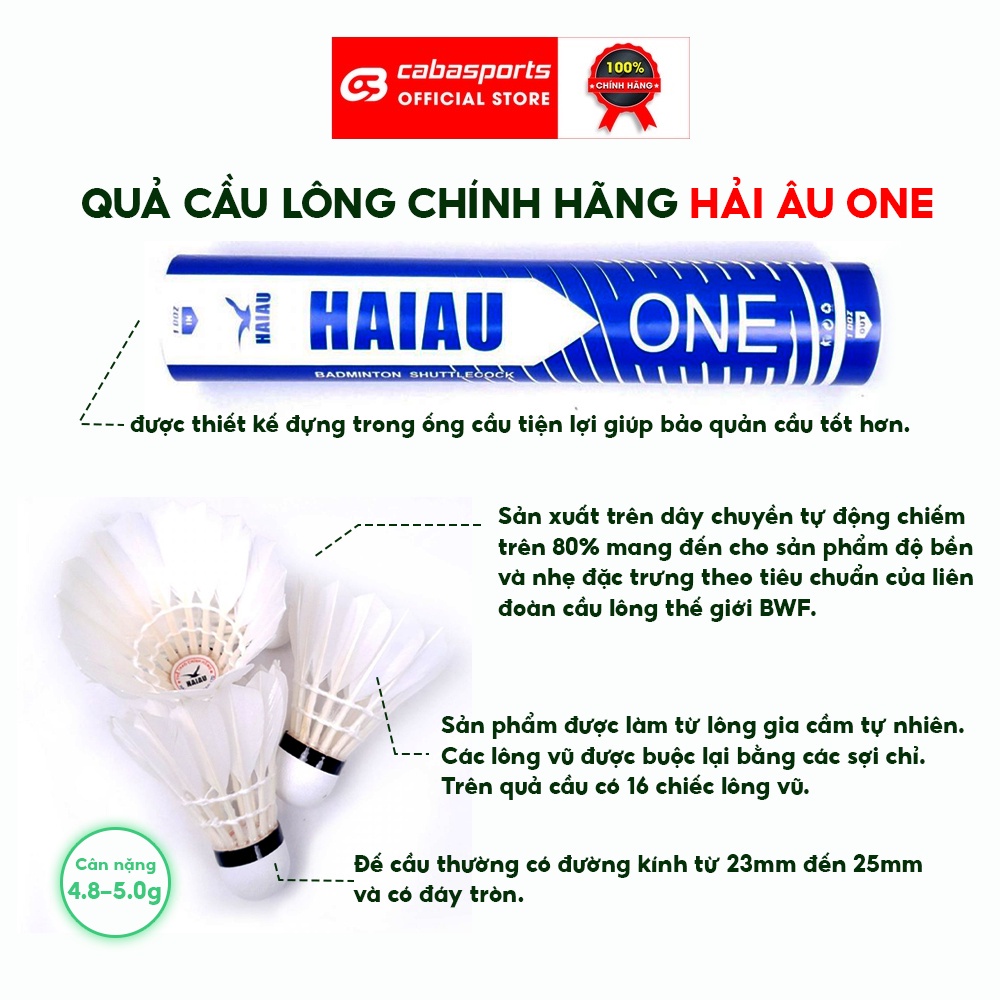 ỐNG 12 QUẢ CẦU LÔNG HẢI ÂU ONE CAO CẤP