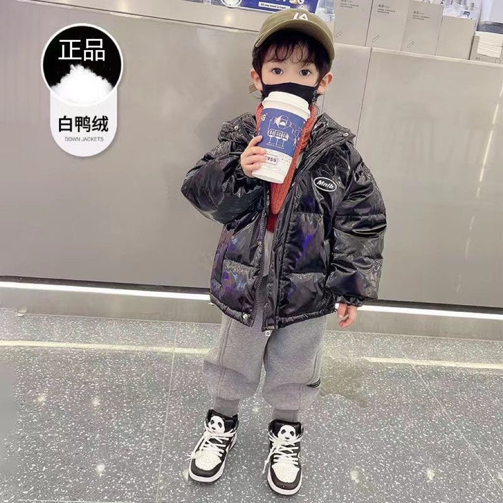 Áo Khoác Phao cotton Dày Dặn Phong Cách Phương Tây Thời Trang Mùa Đông Cho Bé Trai Và Gái
