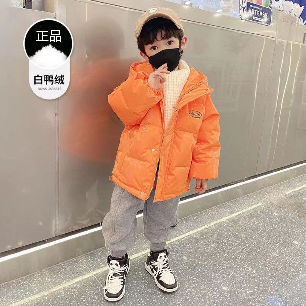 Áo Khoác Phao cotton Dày Dặn Phong Cách Phương Tây Thời Trang Mùa Đông Cho Bé Trai Và Gái