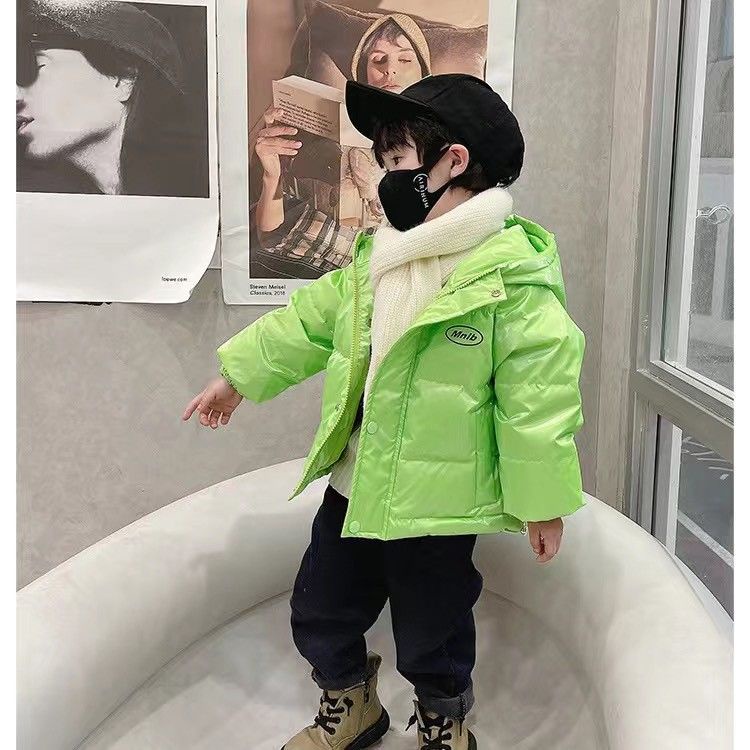 Áo Khoác Phao cotton Dày Dặn Phong Cách Phương Tây Thời Trang Mùa Đông Cho Bé Trai Và Gái
