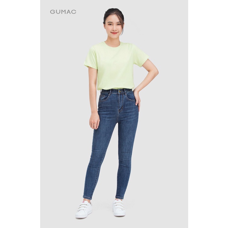 Quần skinny jean nữ lưng cao thời trang GUMAC QJC04045