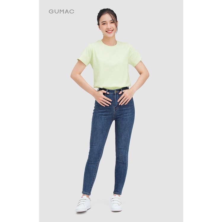 Quần skinny jean nữ lưng cao thời trang GUMAC QJC04045