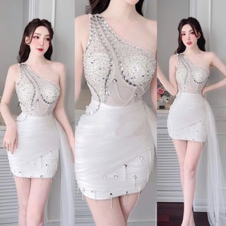 ĐẦM BODY LƯỚI LỆCH VAI ( được kiểm tra hàng)