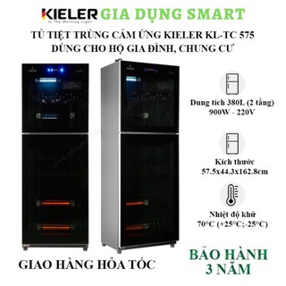 Tủ sấy bát đĩa tiệt trùng cảm ứng kieler kl-tc 575 đức, dung tích 380l. bảo hành chính hãng 3 năm