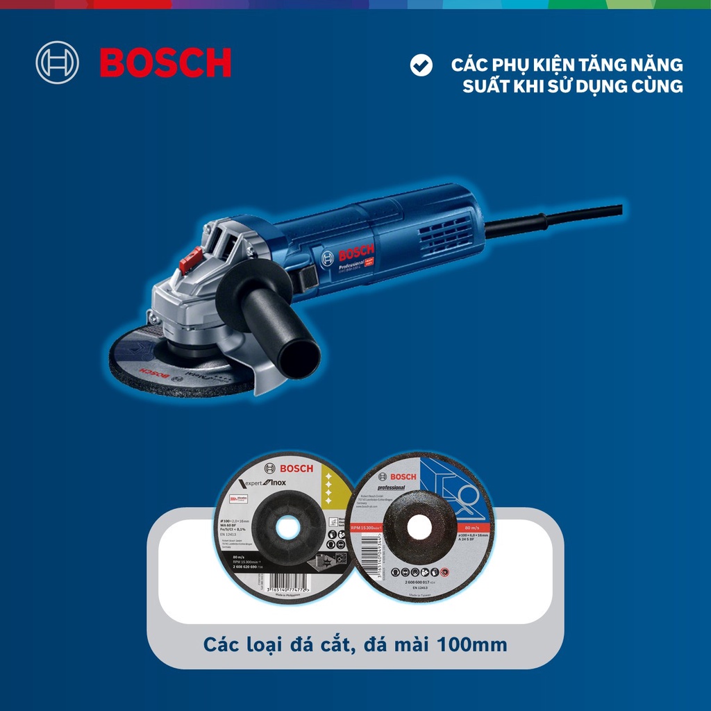 Máy mài góc điều chỉnh tốc độ Bosch GWS 900-100 S