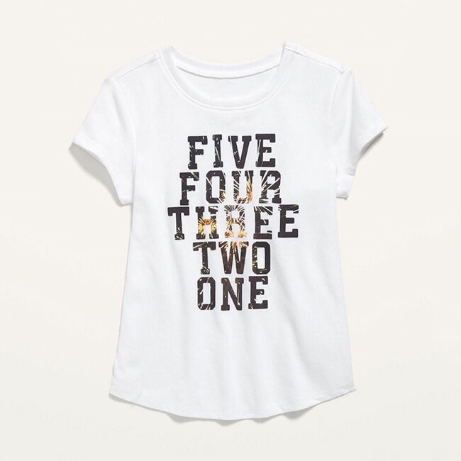 OLD NAVY - Áo Thun Em Bé Gái D OLX SS NEW YEARS GRAPHIC TEE 635871-00
