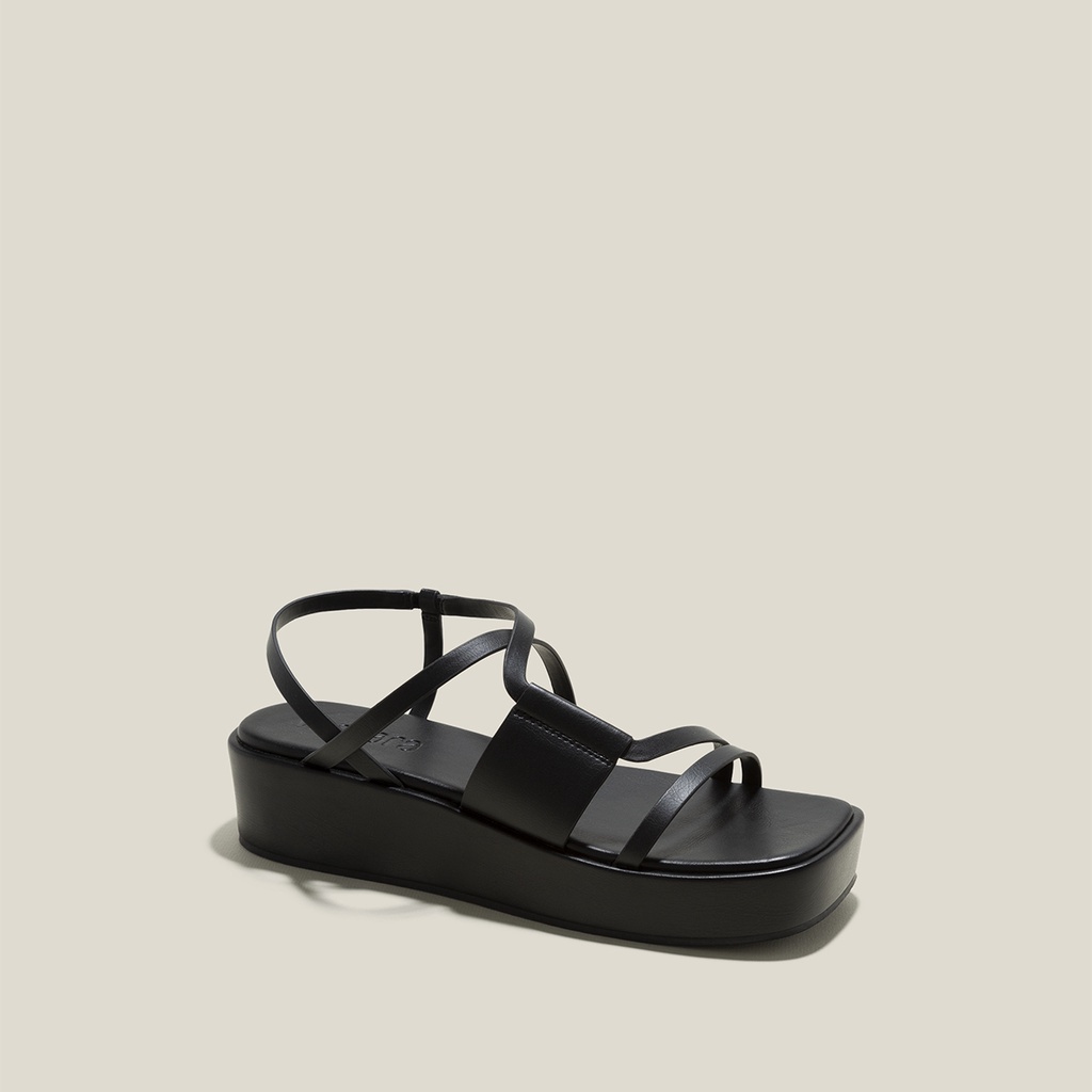 Vascara Giày Sandal Đế Flatform Quai Mảnh - SDX 0440