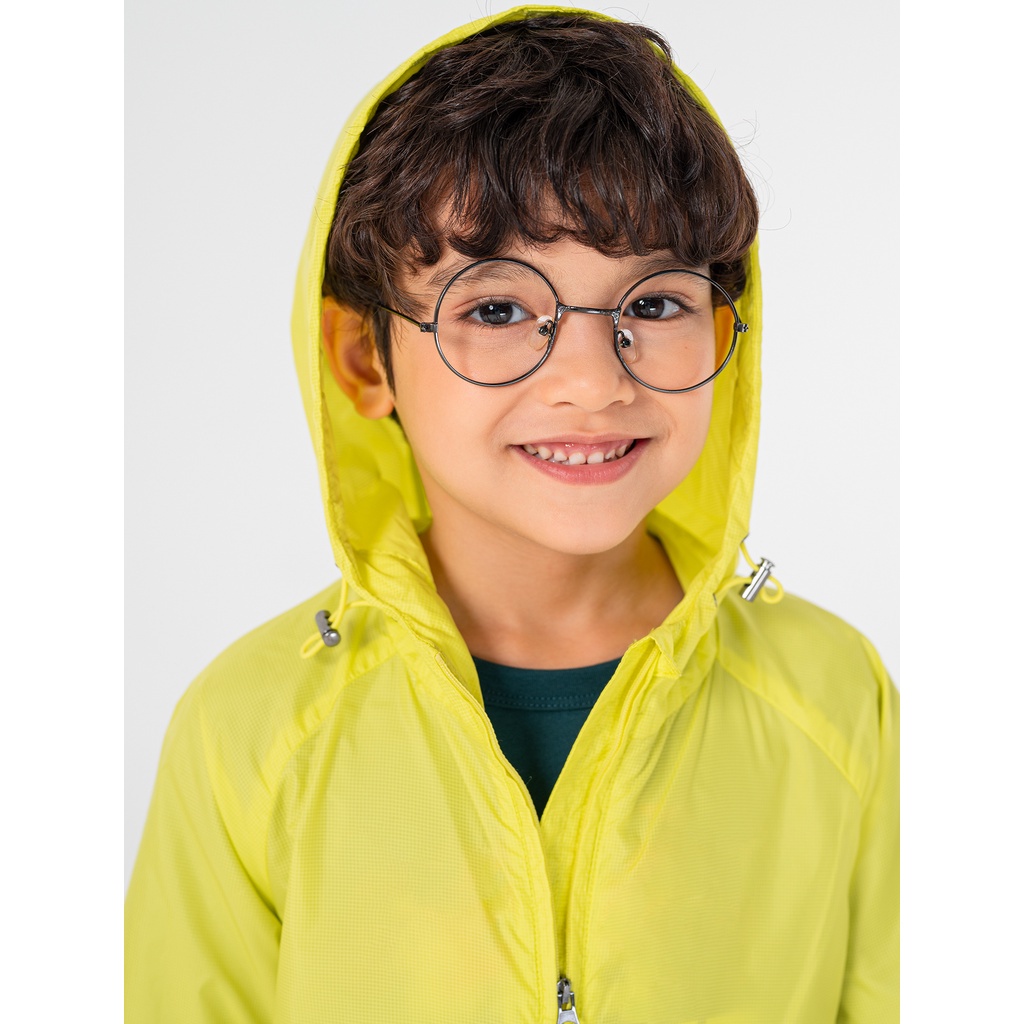 Áo khoác gió bé trai CANIFA có mũ chất liêu polyester 2OT22W002
