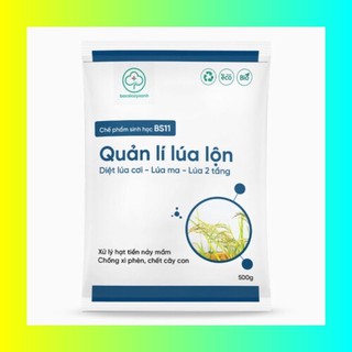 Chế phẩm sinh học BS11 - Quản lý lúa lộn - Xử lý hạt lúa lộn, lúa cỏ, hạt cỏ, chống xì phèn, hạn chế chết cây con - 500g
