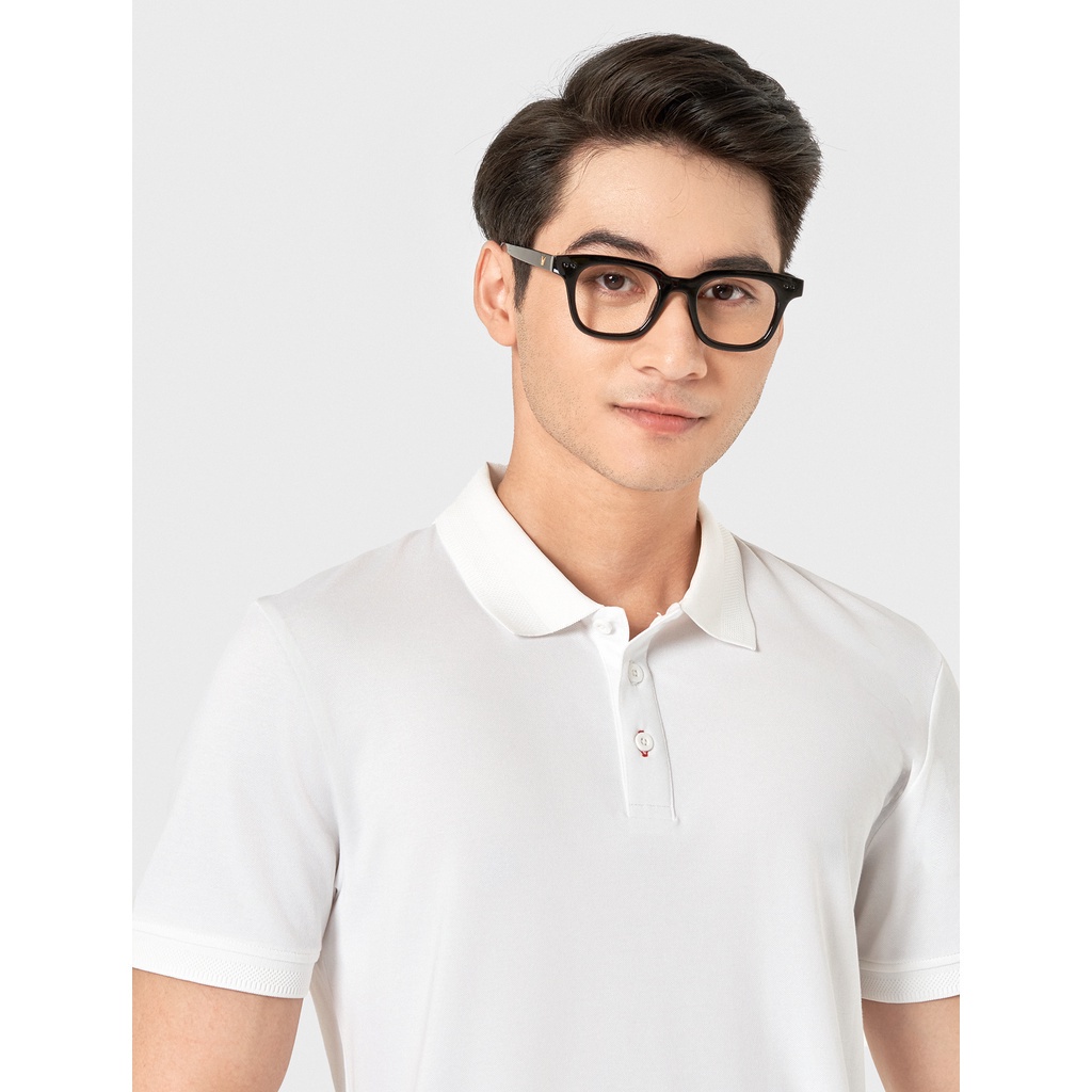 Áo polo nam CANIFA chất liệu cotton pha, cổ và gấu tay bằng bo 8TP22A009