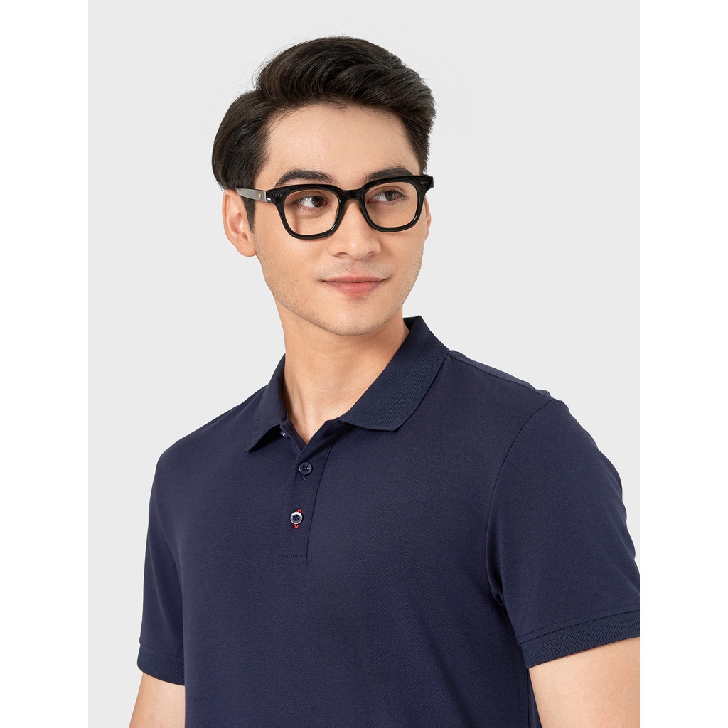 Áo polo nam CANIFA chất liệu cotton pha, cổ và gấu tay bằng bo 8TP22A009