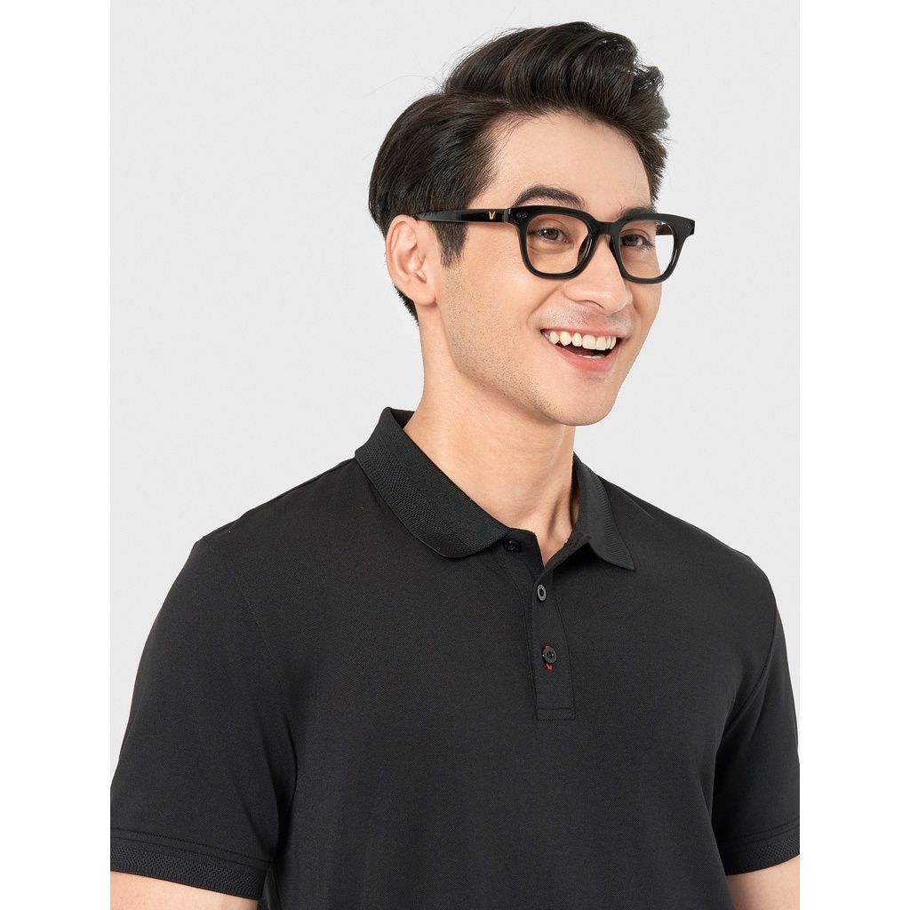 Áo polo nam CANIFA chất liệu cotton pha, cổ và gấu tay bằng bo 8TP22A009