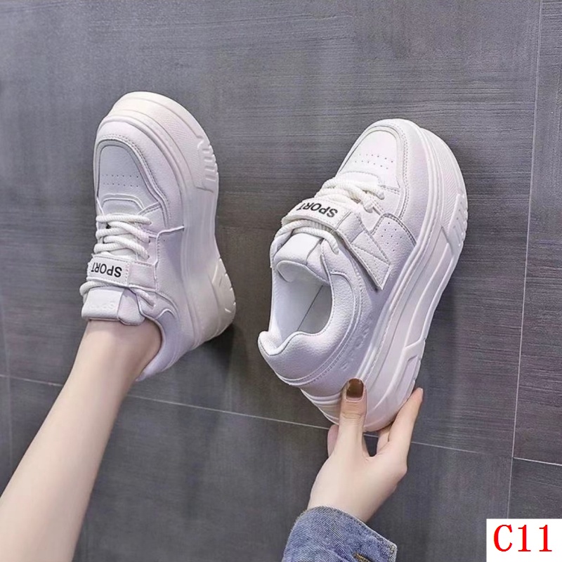 Giày Thể Thao Đế Dày 6cm Cổ Thấp Thời Trang Mùa Thu 2023 Phong Cách Châu Âu