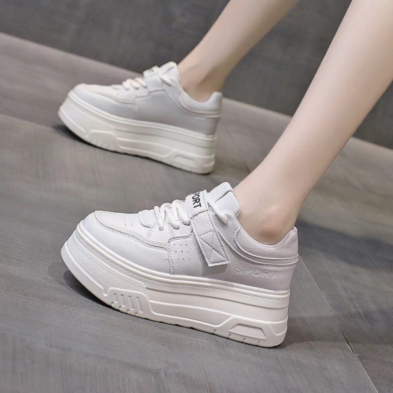 Giày Thể Thao Đế Dày 6cm Cổ Thấp Thời Trang Mùa Thu 2023 Phong Cách Châu Âu