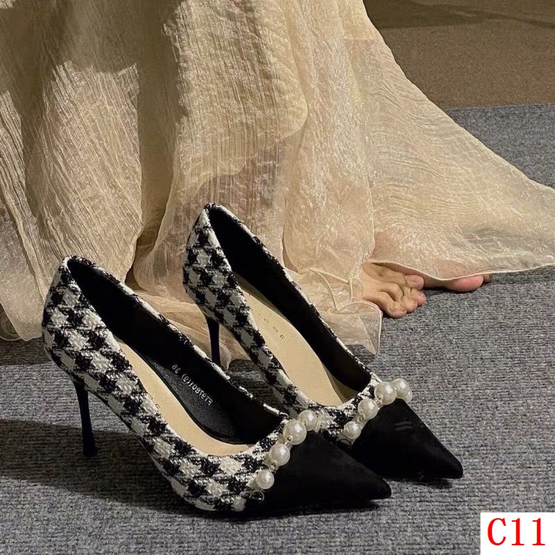 Xiaoxiang Giày Cao Gót Cổ Cao Phong Cách Thời Trang Xuân Thu 2023 Dành Cho Nữ