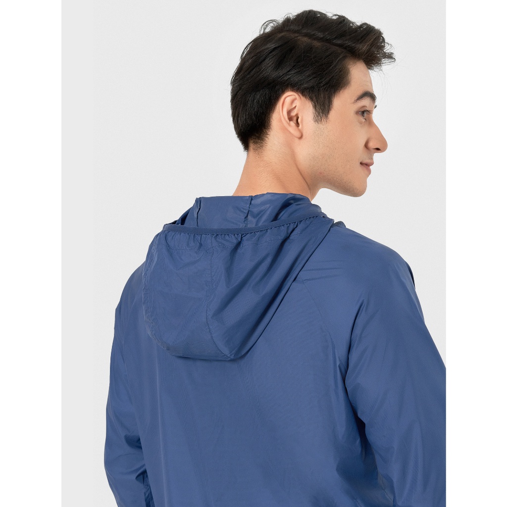Áo khoác gió nam CANIFA có mũ chống thấm nước, Áo choàng form fit dành cho nam - 8OT22W005