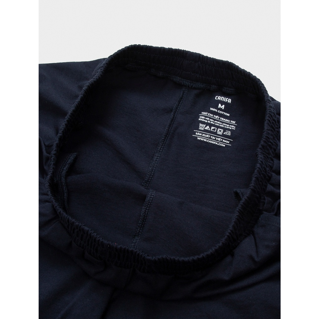 Đồ bộ nữ CANIFA chất cotton áo dài tay có hình in quần dài 6LS23W003