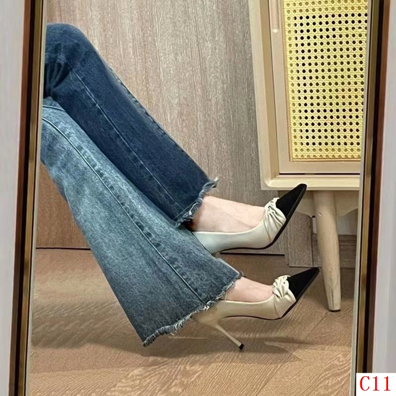 Giày Cao Gót Mũi Nhọn Phong Cách Thời Trang Thu Đông Mới 2023