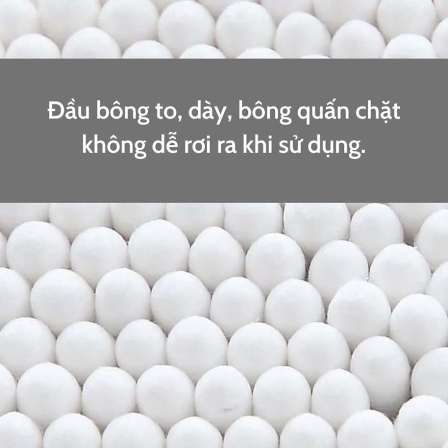 100 Que Bông Ngoáy Tai lấy Ráy Tai Thân Gỗ Tre .ĐTLV