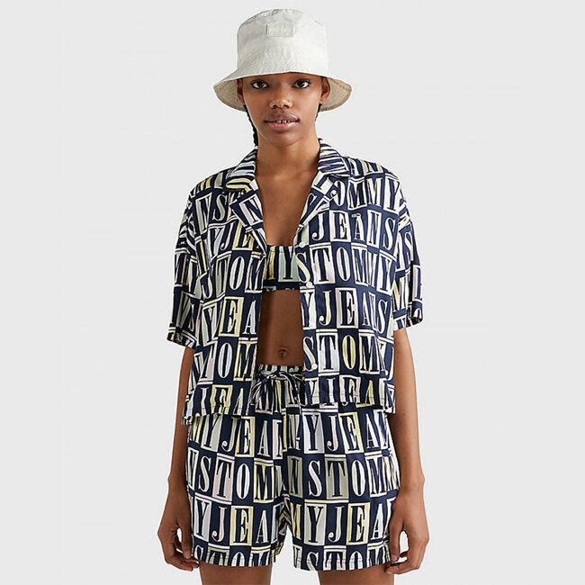 TOMMY HILFIGER - Áo Sơ Mi Nữ Tay Ngắn Tjw Tj Spellout Ss Shirt DW0DW152180GL