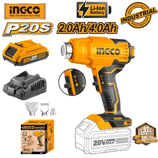 Máy khò nhiệt, máy thổi hơi nóng dùng pin ingco hgli2002 dùng pin lithium 20v cbqs