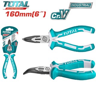 Kìm mũi nhọn mỏ dài , mỏ cong 6''/160mm total tht220606 tht24616 cbqs